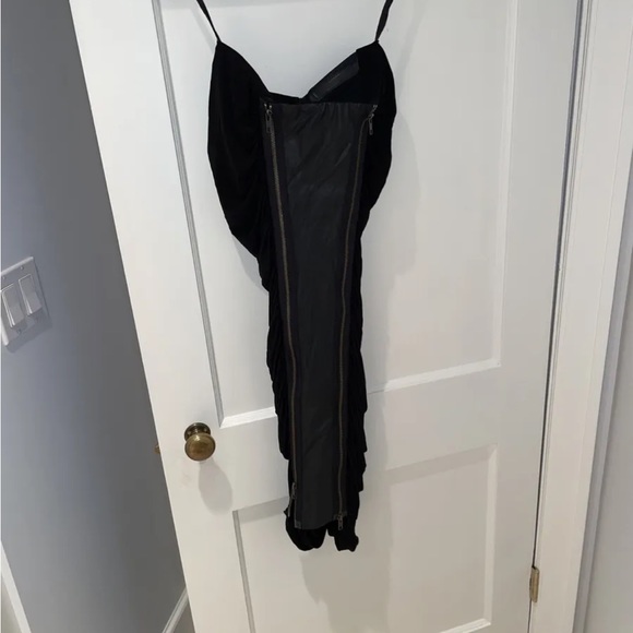 All saints dress with leather and zipper details so hot size 4 small - Picture 1 of 5